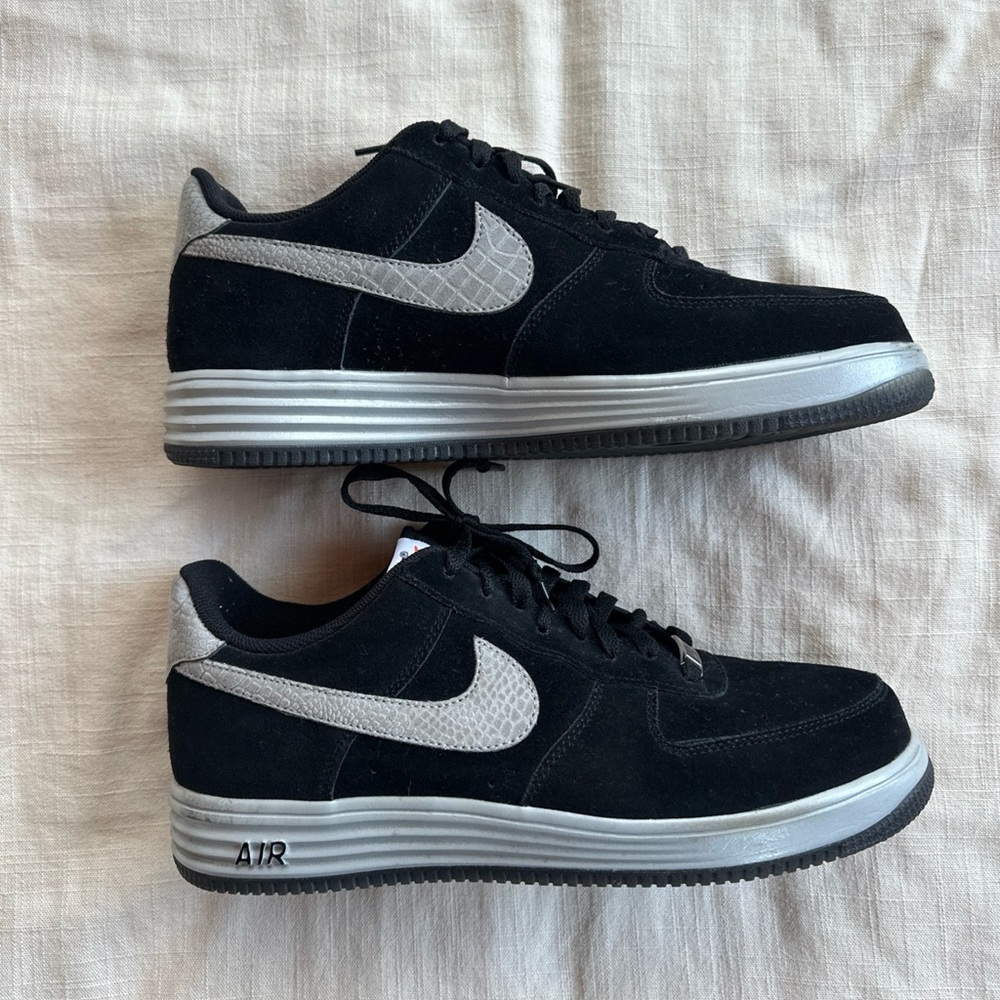 Nike Lunar Force 1 Reflect Color BLACK / REFLECT SILVER Size 12 MENS